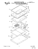 SECTION Diagram and Parts List for RC8646XDB1  Whirlpool Cooktop