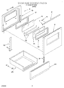 Part Location Diagram of 9780671GM Whirlpool Liner, Door