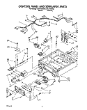 CONTROL PANEL AND SEPARATOR Diagram and Parts List for CSP2760AN0  Whirlpool Dryer