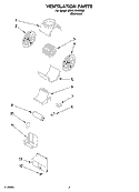 VENTILATION PARTS Diagram and Parts List for KHVU761RSS0  KitchenAid Range Hood