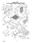 UNIT PARTS Diagram and Parts List for ED5NHEXMB00  Whirlpool Refrigerator
