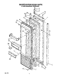 REFRIGERATOR DOOR Diagram and Parts List for KSSS42DAW00  KitchenAid Refrigerator