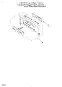 CONTROL PANEL Diagram and Parts List for GBD277PDS2  Whirlpool Wall Oven