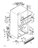 CABINET Diagram and Parts List for KTRS22KAAL00  KitchenAid Refrigerator
