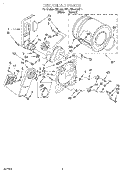 SECTION Diagram and Parts List for REL4632DL1  Roper Dryer
