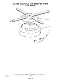 LOWER WASHARM AND STRAINER Diagram and Parts List for 4KUDC220T1  KitchenAid Dishwasher