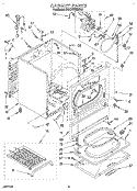 CABINET Diagram and Parts List for KGYE777BWH0  KitchenAid Dryer
