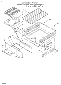 BROILER Diagram and Parts List for SF310BEGW0  Whirlpool Range