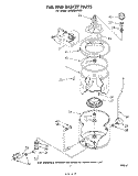 TUB AND BASKET Diagram and Parts List for LA7800XPW0  Whirlpool Washer