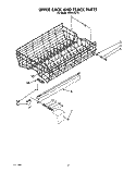 UPPER RACK AND TRACK Diagram and Parts List for KUDI22GT2  KitchenAid Dishwasher