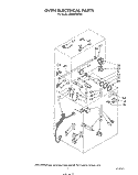 OVEN ELECTRICAL Diagram and Parts List for SM988PEPW2  Whirlpool Range