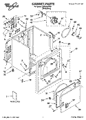 Part Location Diagram of 8522243 Whirlpool Use & Care Guide