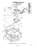 MACHINE BASE Diagram and Parts List for LA5700XPW5  Whirlpool Washer