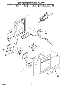 Part Location Diagram of 2318553B Whirlpool Front Cover Assembly (Includes