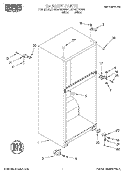 CABINET Diagram and Parts List for RT14HDXGW01  Roper Refrigerator