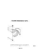 WASHER GROUNDING Diagram and Parts List for LT4900XSW1  Whirlpool Washer Dryer Combo