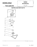 MOTOR AND DRIVE , LITERATURE AND OPTIONAL Diagram and Parts List for BLNC800AV2  Whirlpool Trash Compactor