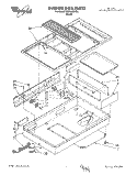 BURNER BOX, LIT/OPTIONAL Diagram and Parts List for SC8900EXB1  Whirlpool Cooktop