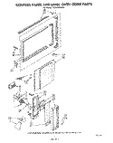 CONTROL PANEL AND UPPER OVEN DOOR Diagram and Parts List for SE950PEKW1  Whirlpool Range