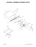 Part Location Diagram of W10299387 Whirlpool PANEL-DRWR