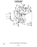 CABINET Diagram and Parts List for LA6900XKW2  Whirlpool Washer