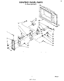 Part Location Diagram of 310142 Whirlpool Panel, Control