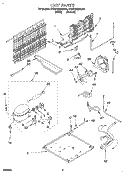 UNIT, LIT/OPTIONAL Diagram and Parts List for KTHD18KDWH00  Whirlpool Refrigerator