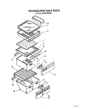 REFRIGERATOR SHELF Diagram and Parts List for JWARG482WP01  Whirlpool Refrigerator