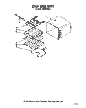 OVEN LINER Diagram and Parts List for KEBI241XBL0  KitchenAid Wall Oven