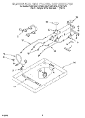 BURNER BOX, GAS VALVES, AND SWITCHES Diagram and Parts List for SCS3014GS2  Whirlpool Cooktop