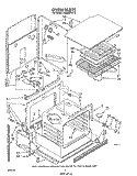 OVEN Diagram and Parts List for RB266PXV2  Whirlpool Wall Oven