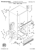 CABINET Diagram and Parts List for KBRS21KDWH01  KitchenAid Refrigerator