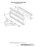 CONTROL FRAME AND KNOBS Diagram and Parts List for KEMS376TBL2  KitchenAid Microwave Oven Combo