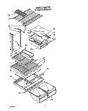 SHELF Diagram and Parts List for ET18ZKXWW00  Whirlpool Refrigerator