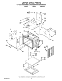 UPPER OVEN PARTS Diagram and Parts List for KEBS209BWH00  KitchenAid Wall Oven