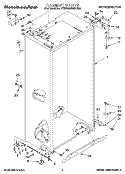 CABINET Diagram and Parts List for KSSS36MAX05  KitchenAid Refrigerator