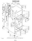CABINET Diagram and Parts List for ET18XKXRWR0  Whirlpool Refrigerator