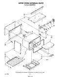 UPPER OVEN INTERNAL, LIT/OPTIONAL Diagram and Parts List for SE950PERW2  Whirlpool Range