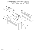 CABINET AND INSTALLATION Diagram and Parts List for KHMS147HBL0  KitchenAid Microwave