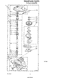 GEARCASE Diagram and Parts List for LA5300XPW5  Whirlpool Washer