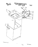 TOP AND CABINET, LIT/OPTIONAL Diagram and Parts List for LSR8244BW0  Whirlpool Washer