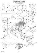 UPPER UNIT PARTS Diagram and Parts List for KSSC36QMS00  KitchenAid Refrigerator