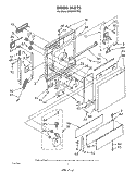 DOOR Diagram and Parts List for DP8500XTN5  Whirlpool Dishwasher