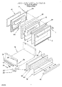 Part Location Diagram of 4372745 Whirlpool LINER-DOOR