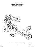 FREEZER INTERIOR Diagram and Parts List for RS25AWXXW00  Roper Refrigerator