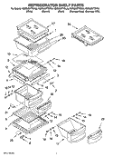 REFRIGERATOR SHELF PARTS Diagram and Parts List for KSRG22FTBT00  KitchenAid Refrigerator