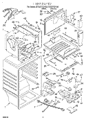 LINER Diagram and Parts List for 8ET22DKXFN02  Whirlpool Refrigerator
