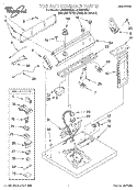 TOP AND CONSOLE, LIT/OPTIONAL Diagram and Parts List for LGR8858EQ3  Whirlpool Dryer