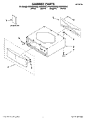 Part Location Diagram of 8572266 Whirlpool Front Panel Bumper (4)