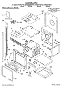 OVEN PARTS Diagram and Parts List for KEBC277KBL03  KitchenAid Wall Oven